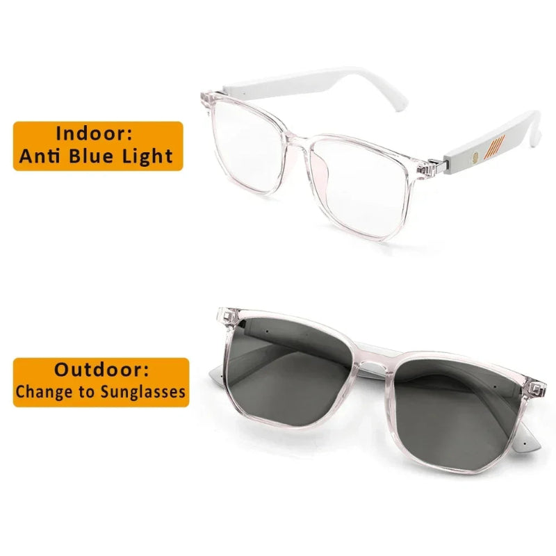 Smart Bluetooth Sport Audio Glasses Wireless Call Music Playback Earphone anti Blue Light UV Protection Sunglasses for Men Women