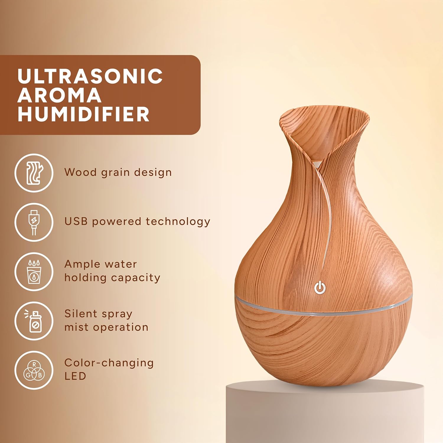 ZenMist™ Vase – Silent Fog Humidifier