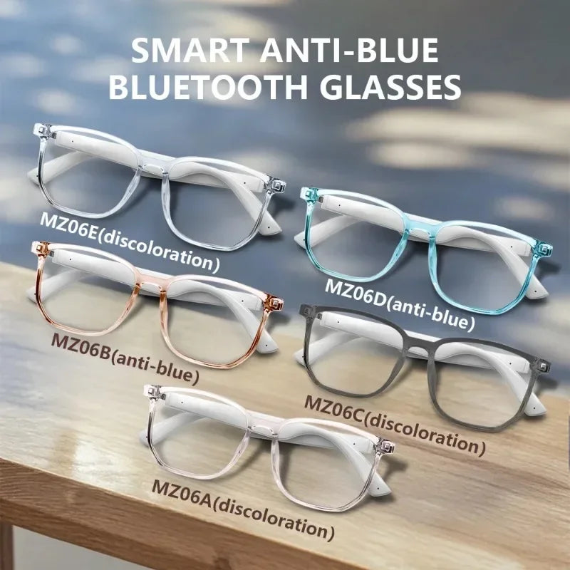 Smart Bluetooth Sport Audio Glasses Wireless Call Music Playback Earphone anti Blue Light UV Protection Sunglasses for Men Women