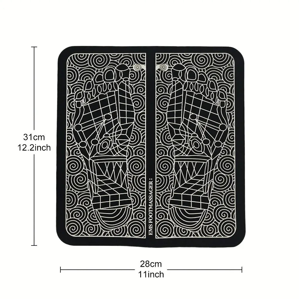 Remote Control Electric Foot Massager Muscle Relaxation Foldable Rechargeable Cervical Massager for Man Woman Relieve Fatigue